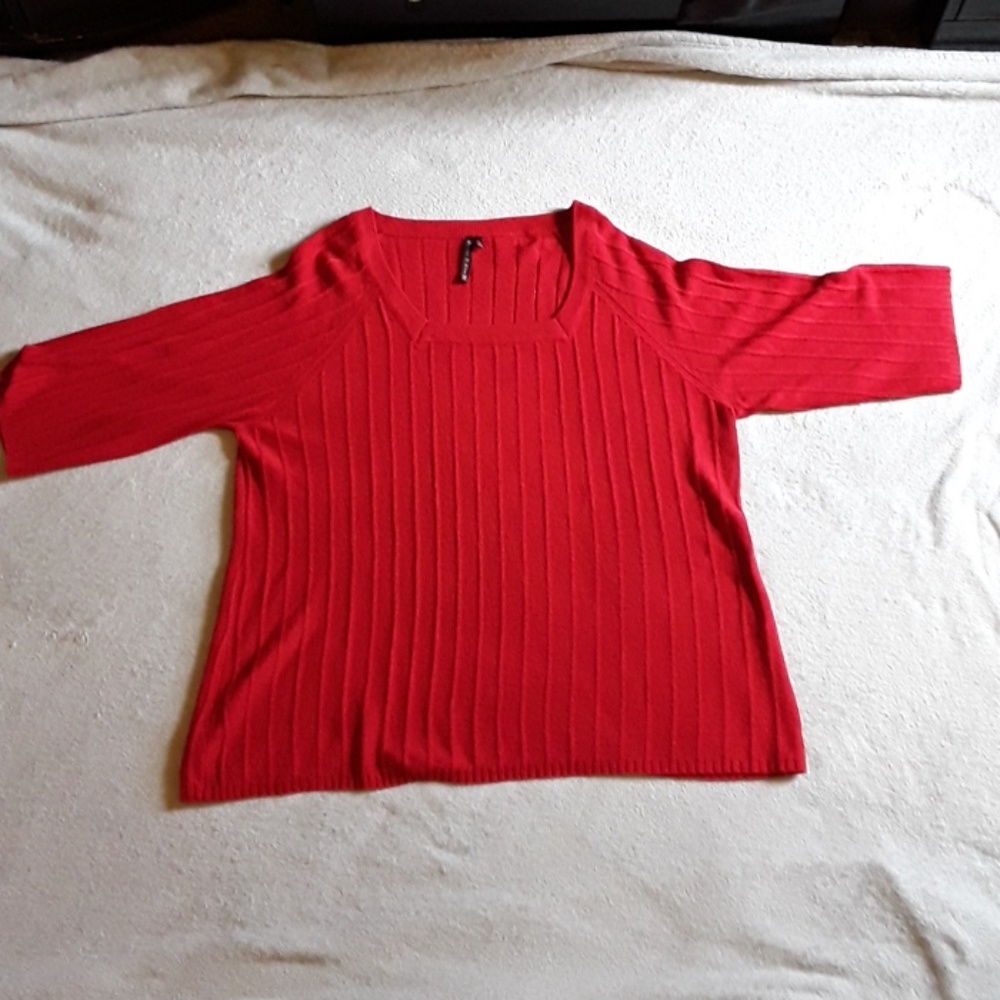 Light  red sweater
